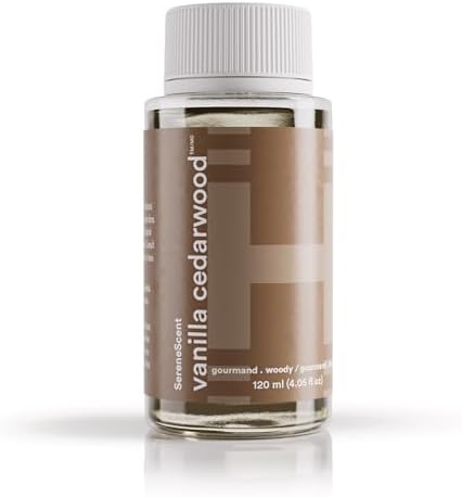 Homedics SereneScent Waterless Diffuser Oil, Vanilla Cedarwood 120ml by Homedics