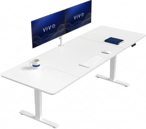 VIVO White 83 x 30 in Standing Desk, DESK-KIT-1W8W by VIVO