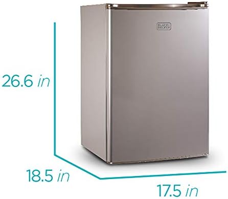 BLACK+DECKER BCRK25V Compact Refrigerator Energy Star Single Door Mini Fridge with Freezer & EM720CB7 Digital Microwave Oven with Turntable Push-Button Door, Child Safety Lock - Image 3