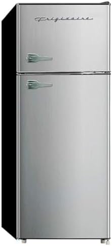 Frigidaire, 2 Door Apartment Size Refrigerator/Freezer Combo, 7.5 cu ft, Platinum Series, Stainless, 23" D x 21.5" W x 55.5" H by Unknown