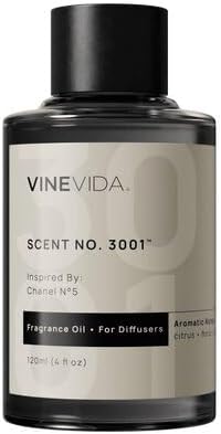 VINEVIDA [4 Fl Oz] Scent NO. 3001 Fragrance Oil for Cold Air Diffusers, Aromatic Notes of Citrus Floral Spices, Essential Oils for Diffuser Oil Refill & Air Freshener Room Spray by VINEVIDA