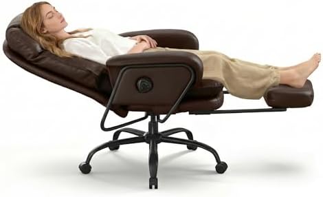 FLEXISPOT Multi-Task Ergonomic Office Chair with Footrest, Brown, HC4 by Unknown