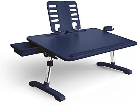 Limitless TotalDesk Portable Workstation and Lap Desk with Adjustable Height & Tilt (Navy) - Image 4