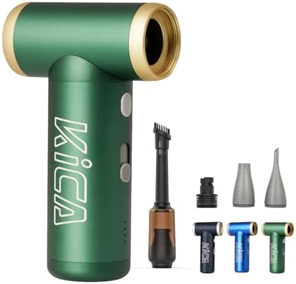 KiCA JetFan 2S Combo Electric Air Duster, 117,000RPM Blower, Green by KiCA