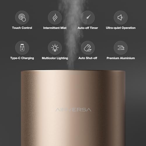 Airversa RD1 Waterless Diffuser for Essential Oil for Home, Room, Titanium - Image 5