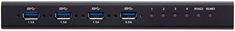 ATEN US3344I 4 x 4 USB 3.2 Gen 1 Industrial Hub Switch, Includes Mounting Kit, Remote Port Selector and Terminal Block Adapter Set - Image 3