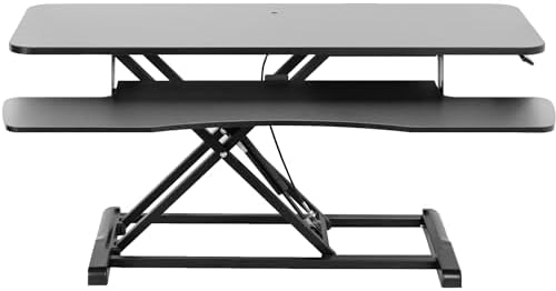 VIVO Black Carbon Fiber 42 inch Desk Converter, DESK-V042KR by VIVO