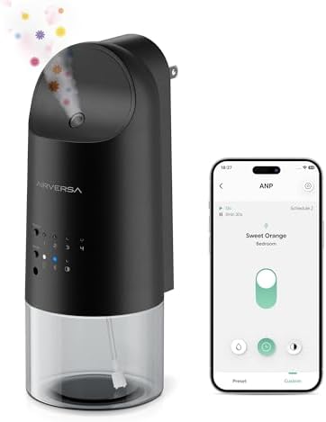 Airversa ANP Smart Plug in Wall Waterless Essential Oil Diffuser, Black by Airversa
