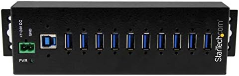 StarTech 10-Port Industrial USB 3.0 Hub 5Gbps, 65W PA, TAA (HB30A10AME) - Image 2
