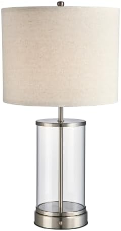 O’Bright Luma - Battery Powered Table Lamp (Brushed Nickel, 24-inch) by OBright