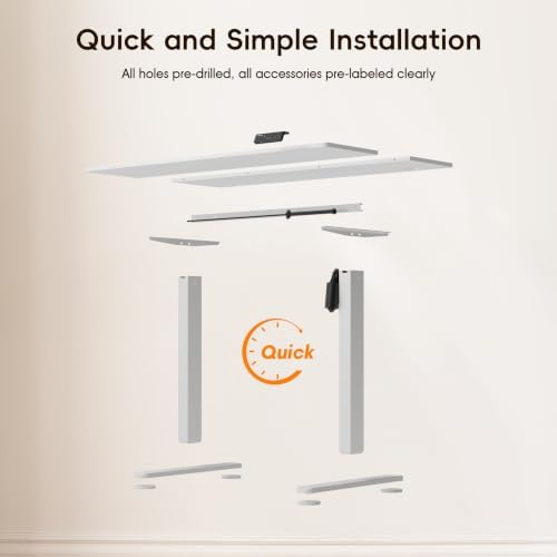 Monomi Electric Standing Desk 48”x24 Height Adjustable Sit Stand Desk - Image 5