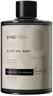 VINEVIDA [16 Fl Oz] Scent NO. 3001 Fragrance Oil for Cold Air Diffusers, Aromatic Notes of Citrus Floral Spices, Essential Oils for Diffuser Oil Refill & Air Freshener Room Spray by VINEVIDA