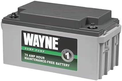 Wayne Maintenance Free Standby Battery for Backup Sump Pumps (WSB1275) by WaynePumps