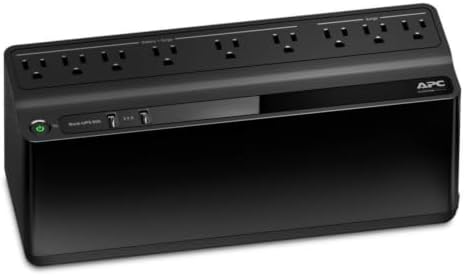 APC UPS 850VA/450W UPS Battery Backup & Surge Protector for PC, Router, NAS by APCbySchneider-Electric