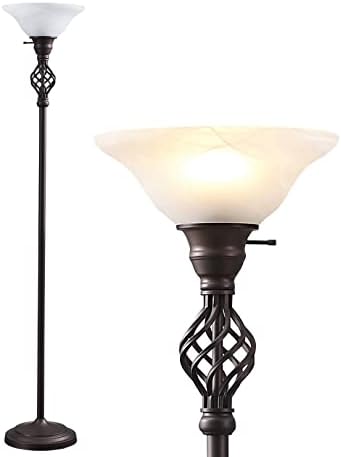 GyroVu Torchiere Floor Lamp for Living Room, LED Standing Reading Light by WelcomeGyroVu