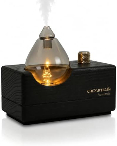 Black Obsidian waterless Oil Diffuser & Aromatherapy Diffuser by CHEZARTEMIS