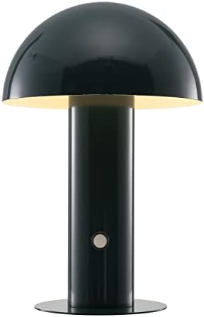 JONATHAN Y Boletus Mushroom Desk Lamp 10.75" Metal LED, Forest Green by JONATHANY