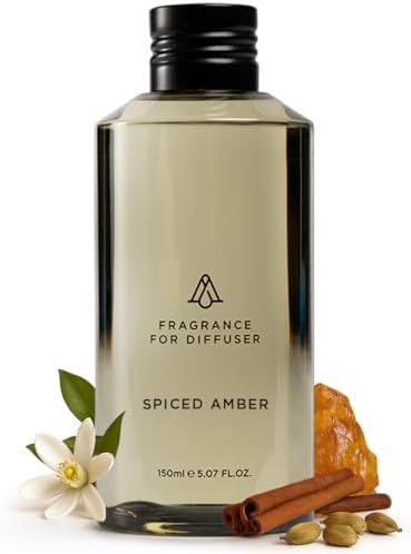 AromaPlan Spiced Amber Hotel Diffuser Oil – 100% Fragrance Oil, 5.07 Fl Oz by AromaPlan