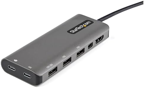StarTech 6-in-1 USB-C Mini Dock with HDMI or Mini DisplayPort 4K 60Hz, 85W - Image 3