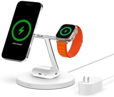 Belkin MagSafe 3 in 1 Wireless Charging Stand, 2nd Gen, 33% Faster by Unknown