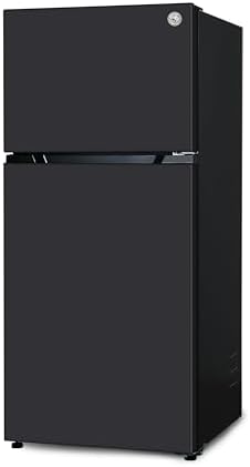 Commercial Cool 20 Cu. Ft. Top Mount Refrigerator with Freezer, 2-Door Refrigerator with Top Freezer and Adjustable Temperature Control, Ice Maker Ready, Energy Star Certified, Black by CommercialCool