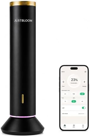 JUSTBLOOM Hotel Essential Oil Diffuser, Waterless Fragrance Diffuser (Glod Black) by Unknown