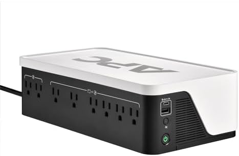 APC 1050VA/600W UPS Battery Backup for Computer, Office, Wi-Fi, BE1050G3 by APCbySchneider-Electric
