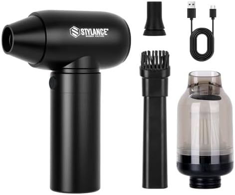 Mini Compressed Air Duster, Electric Air Duster, Mini Blower Jet Dry Blower for Computer, Barber Salon, Keyboard, Car, Home, Outdoor Cleaning by STYLANCE