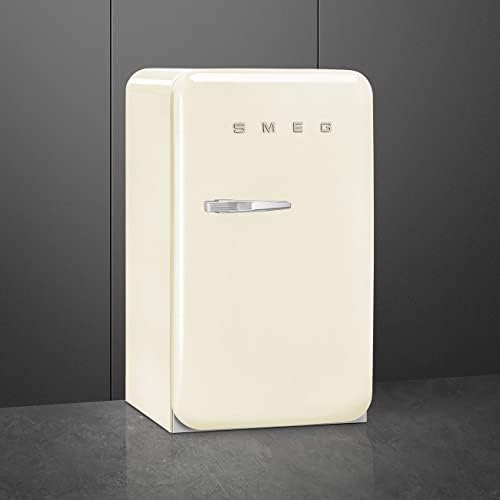 Smeg FAB10 50's Retro Style Aesthetic Refrigerator with 4.48 Cu Total Capacity, 2 Glass Shelves, LED Internal Light, 22-Inches, Cream Right Hand Hinge Made In Italy - Image 3