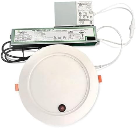 E2 Lighting 8 Inch Recessed LED Light with Emergency Battery Backup, 8 Inch Retrofit LED Recessed Light, 18W Dimmable Slim LED Downlight, 3CCT Tunable 3000K/4000K/5000K Fixture by E2LightingUSA