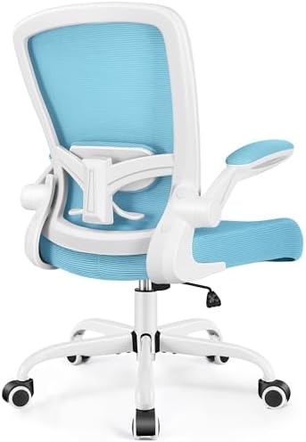 FelixKing Office Chair, Ergonomic Desk Chair Breathable Mesh Chairs Adjustable High Back Lumbar Support Flip-up Armrests, Executive Rolling Swivel Comfy Computer Chairs Home Office Blue by FelixKing