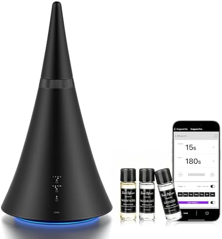 Waterless Essential Oil Diffuser， 2000 Sq.Ft Coverage for Large Rooms by RoyAroma