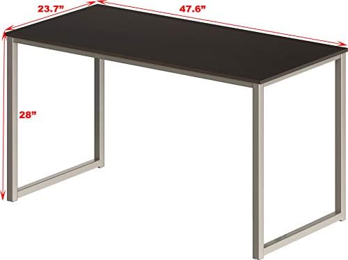 SHW Mission 48-Inch Home Office Computer Desk, Espresso - Image 3