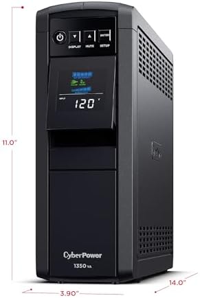 CyberPower CP1350PFCLCD PFC Sinewave UPS Battery Backup - Image 4