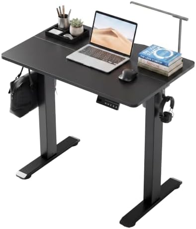 Claiks Electric Standing Desk 32x19 Inch Adjustable Desk, Black by CLAIKS