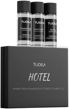 Essential Oil Set 3x20mL Scent Aromatherapy Oils for Diffusers by Tuqila