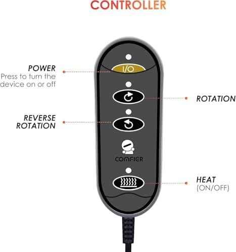 COMFIER Shiatsu Foot Massager with Heat- Kneading Back Massager with Heating Pad, Heated Foot Warmer, Electric Feet Massager Machine for Plantar Fasciitis,Neuropathy, Stress Relief - Image 5