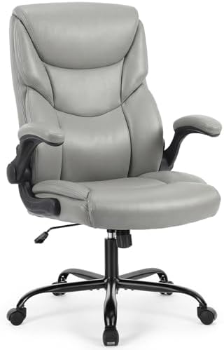 Sweetcrispy Office Desk Chair, Heavy Duty Computer Chair, PU Leather by Sweetcrispy
