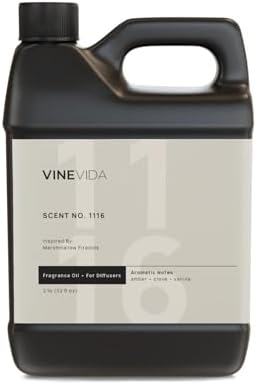 VINEVIDA [32 Fl Oz] Scent NO. 1116 Fragrance Oil for Cold Air Diffusers, Aromatic Notes of Amber Clove Vanilla, Essential Oils for Diffuser Oil Refill & Air Freshener Room Spray by VINEVIDA