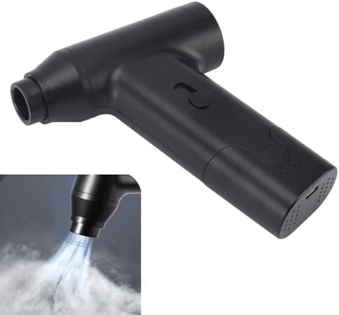 Mini Blower, High Speed Mini Blower Portable and Rechargeable Turbo Air Blower Super, Keyboard and Computer Cleaner, Electric Air Duster - Image 7