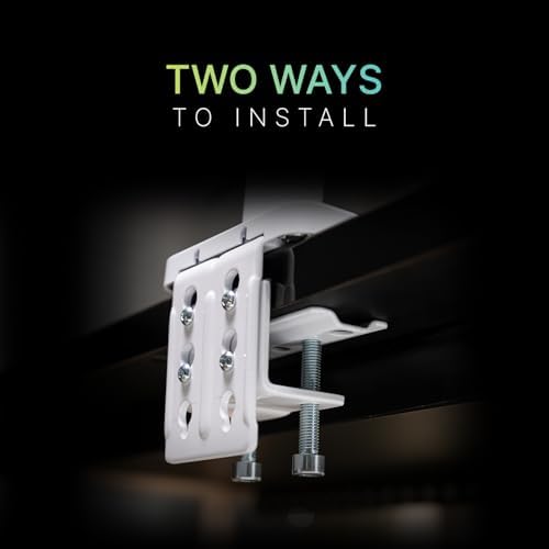 MSI MAG MT201W - Premium Heavy Duty Single Monitor Stand Arm, Supports 17-49" and 44 lbs, VESA Compatible, Adjustable Spring Assisted Mount, Clamp & Grommet, Quick Release Plate - Black - Image 7
