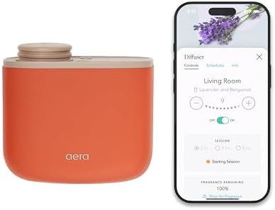 Aera Mini Smart Plug-in Essential Oil Diffuser - 100-400 Sq Ft - Terracotta by Aera