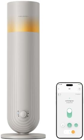 Airversa U1 Smart Tower Waterless Essential Oil Diffuser, Beige Gray by Airversa
