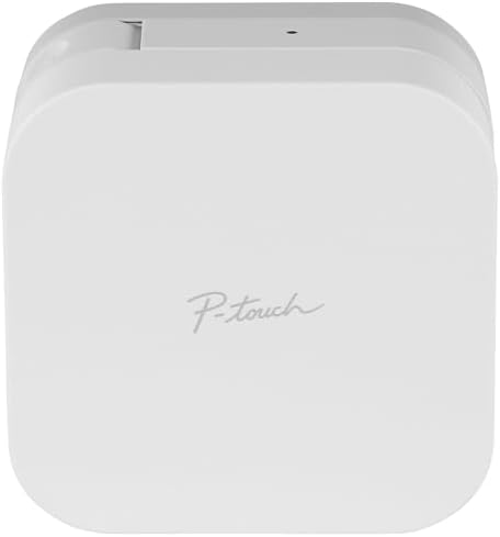 Brother P-Touch Cube Color Smartphone Label Maker, Bluetooth Wireless Technology, Multiple Templates Available for Apple & Android Compatible – White by Unknown