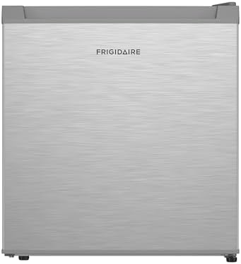 Frigidaire Retro Compact Mini Fridge with Freezer Compartment, Chrome Handles, Built-in Water Dispenser, (1.8 cu ft) by Unknown
