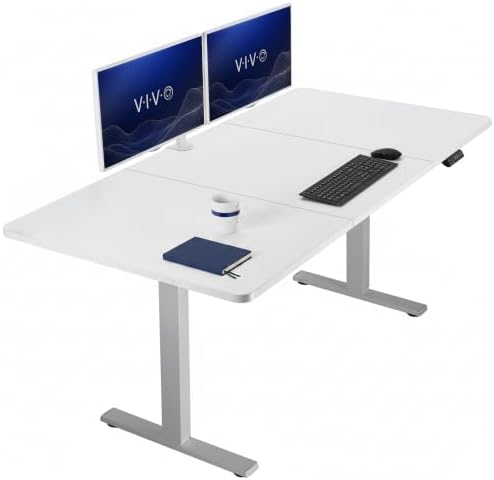 VIVO White 71 x 36 in Standing Desk, DESK-KIT-1G7W-36 by VIVO