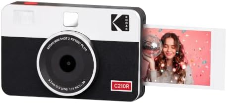 KODAK Mini Shot 2 Retro 2x3 Instant Camera, Photo Printer, 8 Sheets, White by Unknown