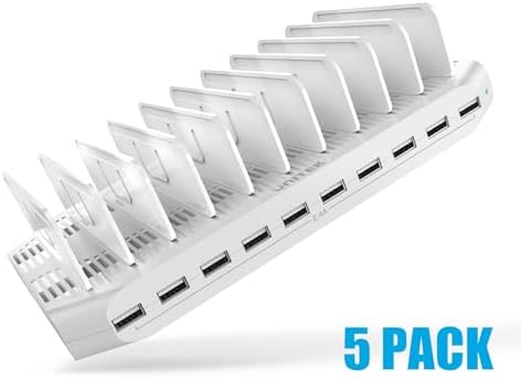 【5PCS】Unitek 10-Port Charging Station, USB Charger Dock for Multiple Device - Image 2