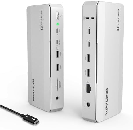 WAVLINK Intel EVO Certified Thunderbolt 5 Dock, 120Gbps, 140W PD, 8K by WAVLINK%C2%AE
