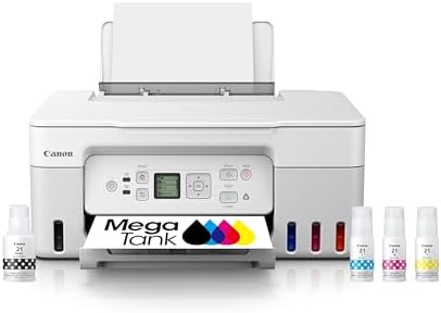 Canon MegaTank G3270 All-in-One Wireless Inkjet Printer. for Home Use, Print, Scan and Copy,White by Unknown
